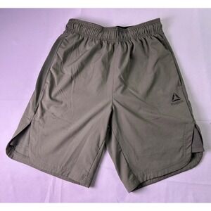 Reebok Mens Olive Green Performance Shorts Woven Training Gym Workout Size Small
